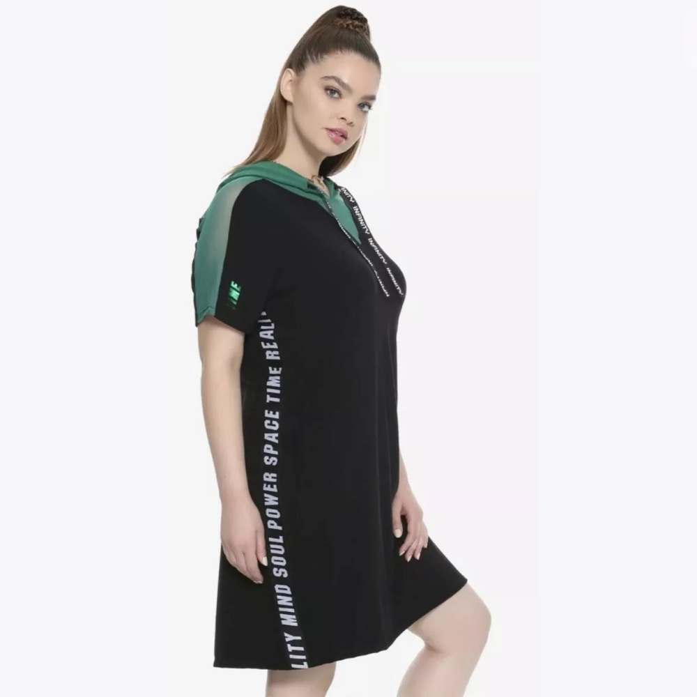 Marvel Infinity War Time Stone Hooded Shirt Dress